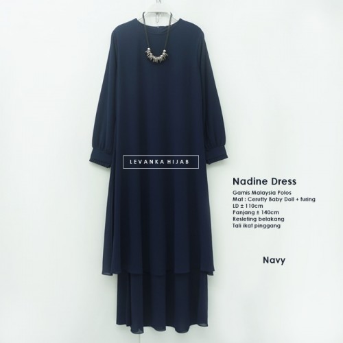 Nadine-008 Gamis Malaysia Polos